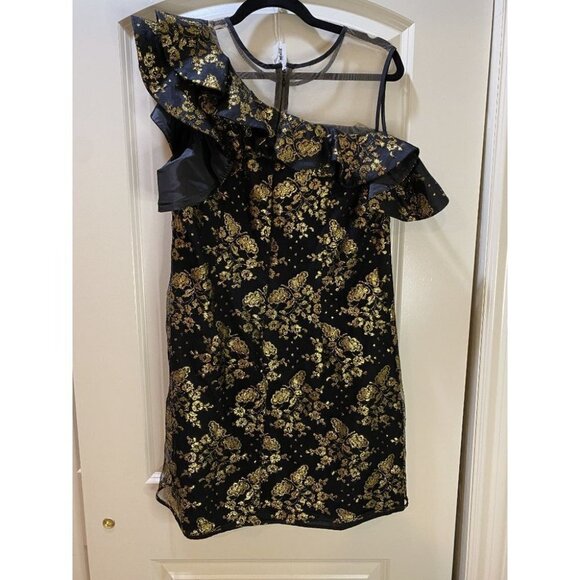 Nha Khanh Black Viera Lace Sheath Dress $545 - Picture 8 of 11